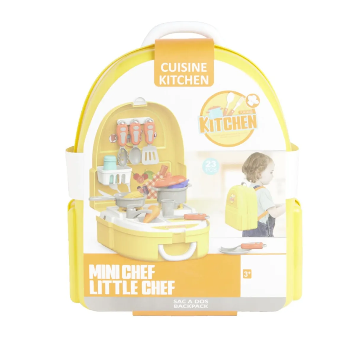 Sac à dos jouet enfant cuisinier 23 pièces < Gifi Outlet