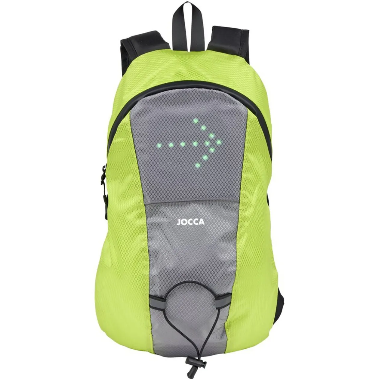 Sac à dos signalétique LED vert et gris