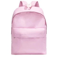 Sac à dos uni 2 poches 28x10,5xH37cm - 2 modèles noir ou rose