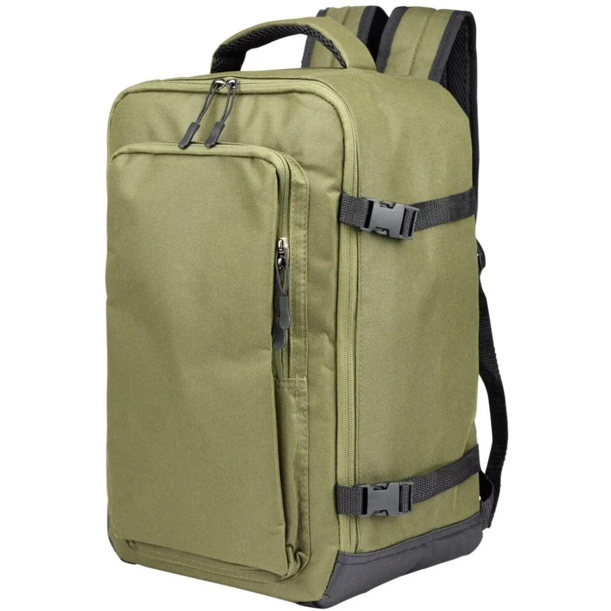 Sac à dos voyage 20L lowcost polyester vert kaki L25xP20xH40cm < Gifi Sale