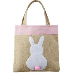 Sac en lin design lapin de Pâques (2 modèles) < Gifi Outlet