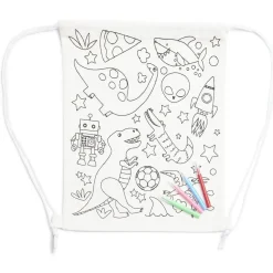 Sac en tissu à colorier