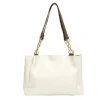 Sac femme fourre-tout simili anse chaîne dorée 33x11xH24cm - 2 modèles noir ou beige < Gifi New