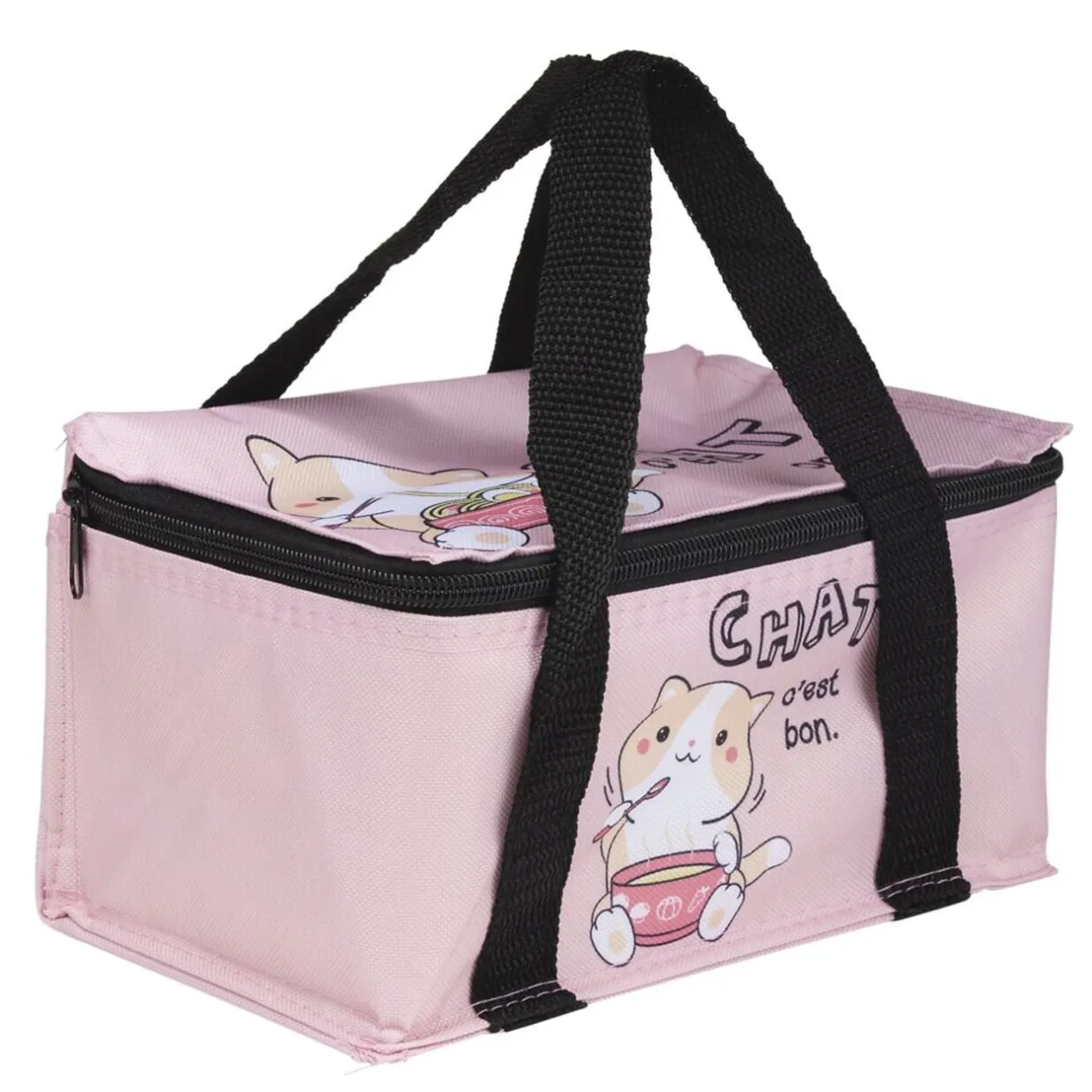 Sac fraîcheur 2L kawaii Chat c'est bon avec lunch box 1L et pain de glace < Gifi Outlet