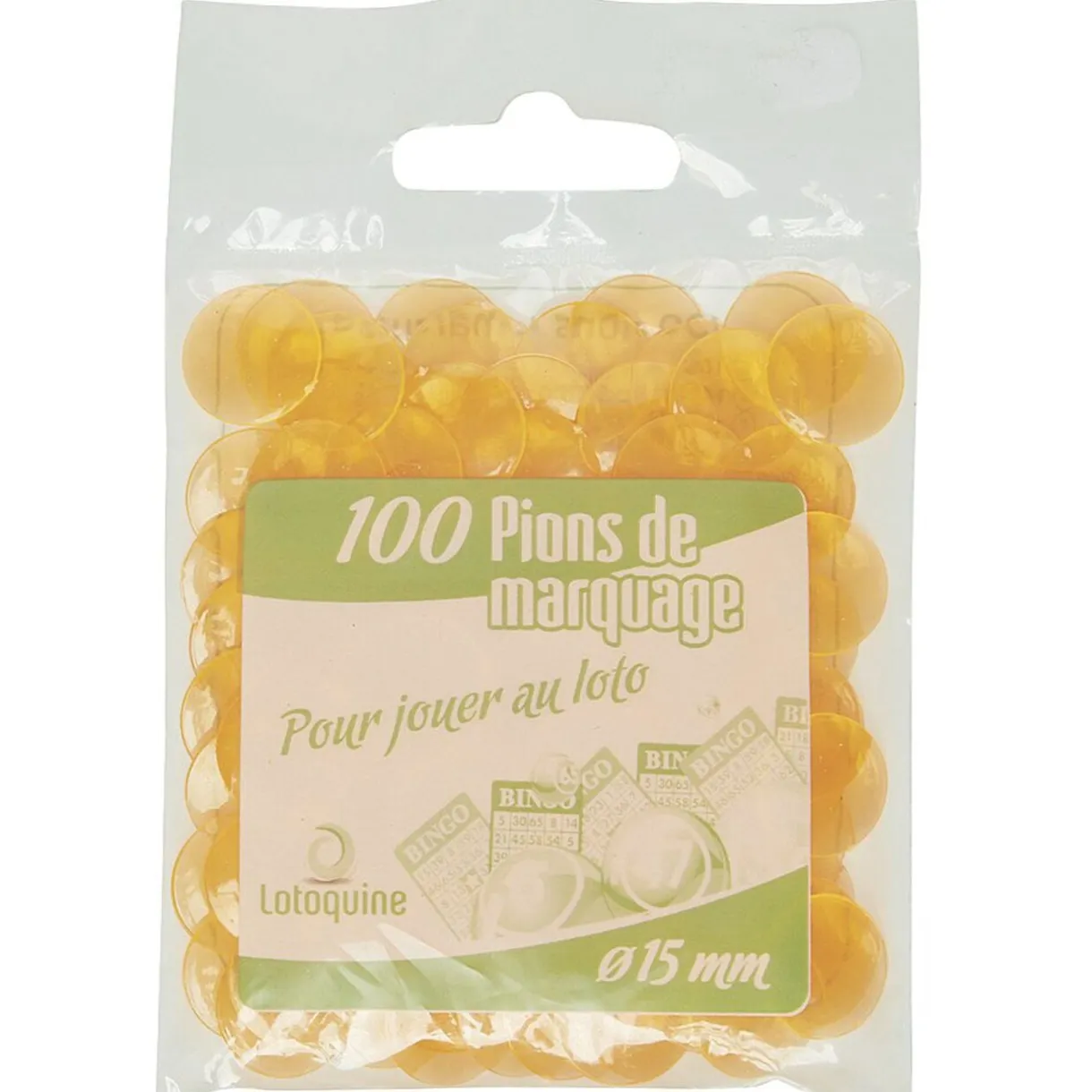 Sachet de 100 pions de loto Ø 15mm < Gifi Clearance