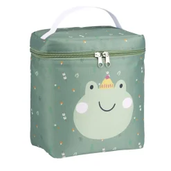 Sac isotherme enfant 5L polyester vert motif grenouille 23x12xH19cm