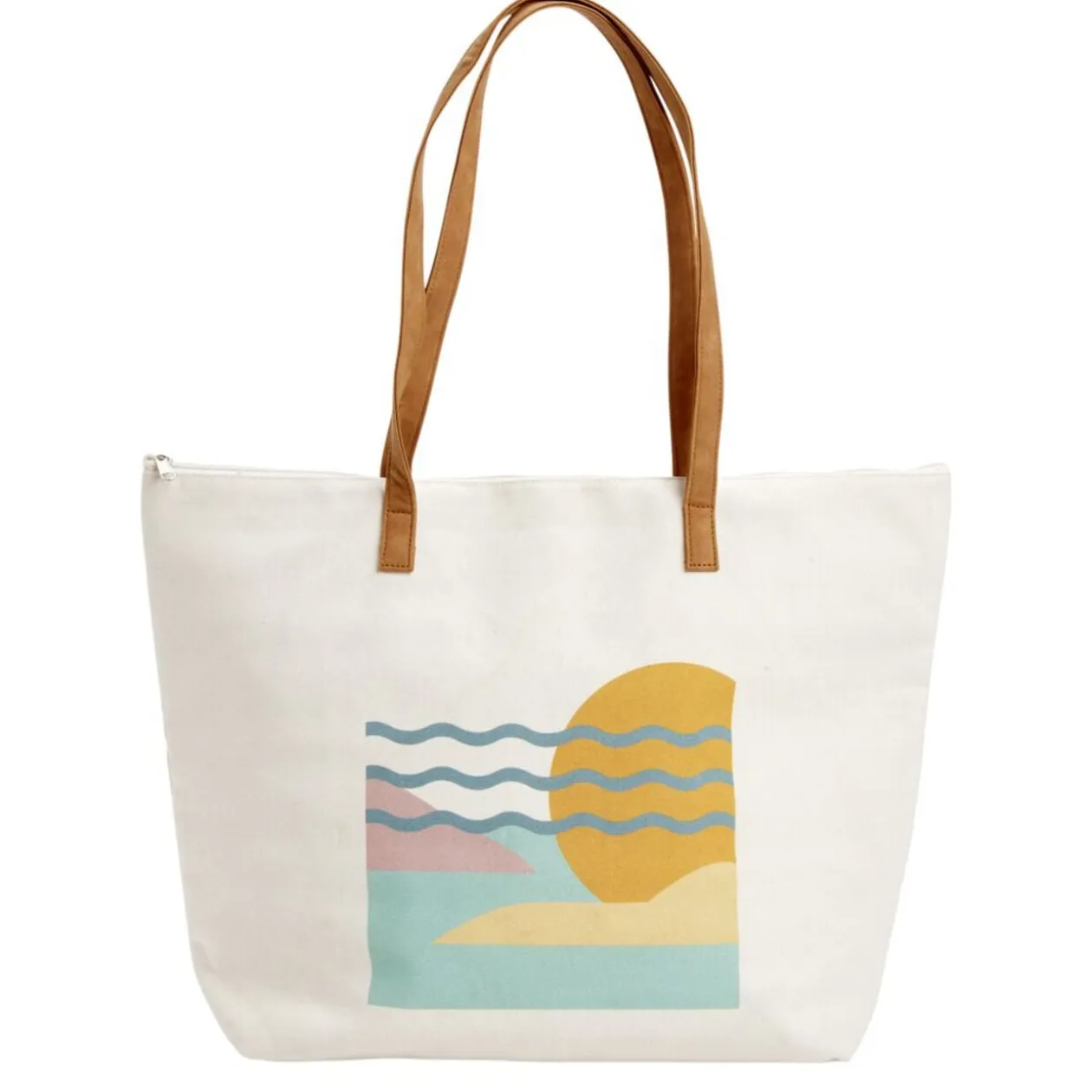 Sac isotherme fraîcheur aluminium 2 anses motif paysage 27L 53x53xH58cm