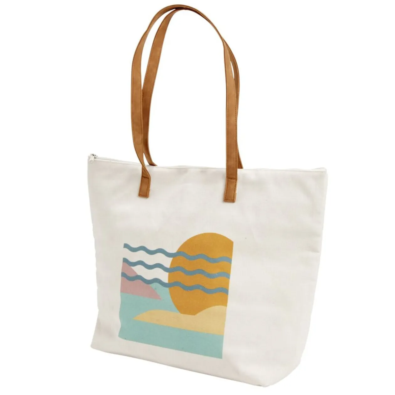 Sac isotherme fraîcheur aluminium 2 anses motif paysage 27L 53x53xH58cm