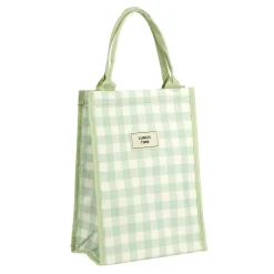 Sac isotherme 13L motif vichy vert 24x15xH33cm < Gifi Clearance