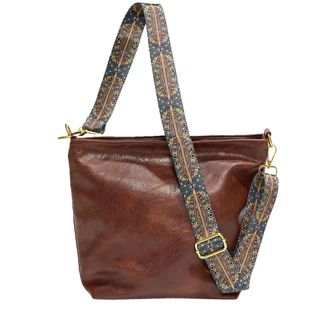 Sac à main femme fourre-tout anse ethnique amovible 32x10xH25cm - 3 modèles < Gifi Clearance