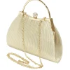 Sac à main pailleté beige 23,8x5,4xH19cm < Gifi