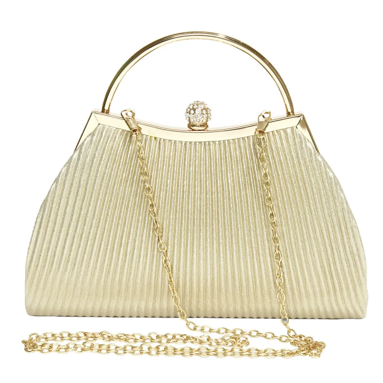 Sac à main pailleté beige 23,8x5,4xH19cm < Gifi