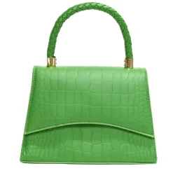 Sac à main simili effet croco avec bandoulière amovible 21x8xH15cm - 3 modèles