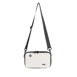 Sac à main valise avec bandoulière amovible noir 18x7xH11cm