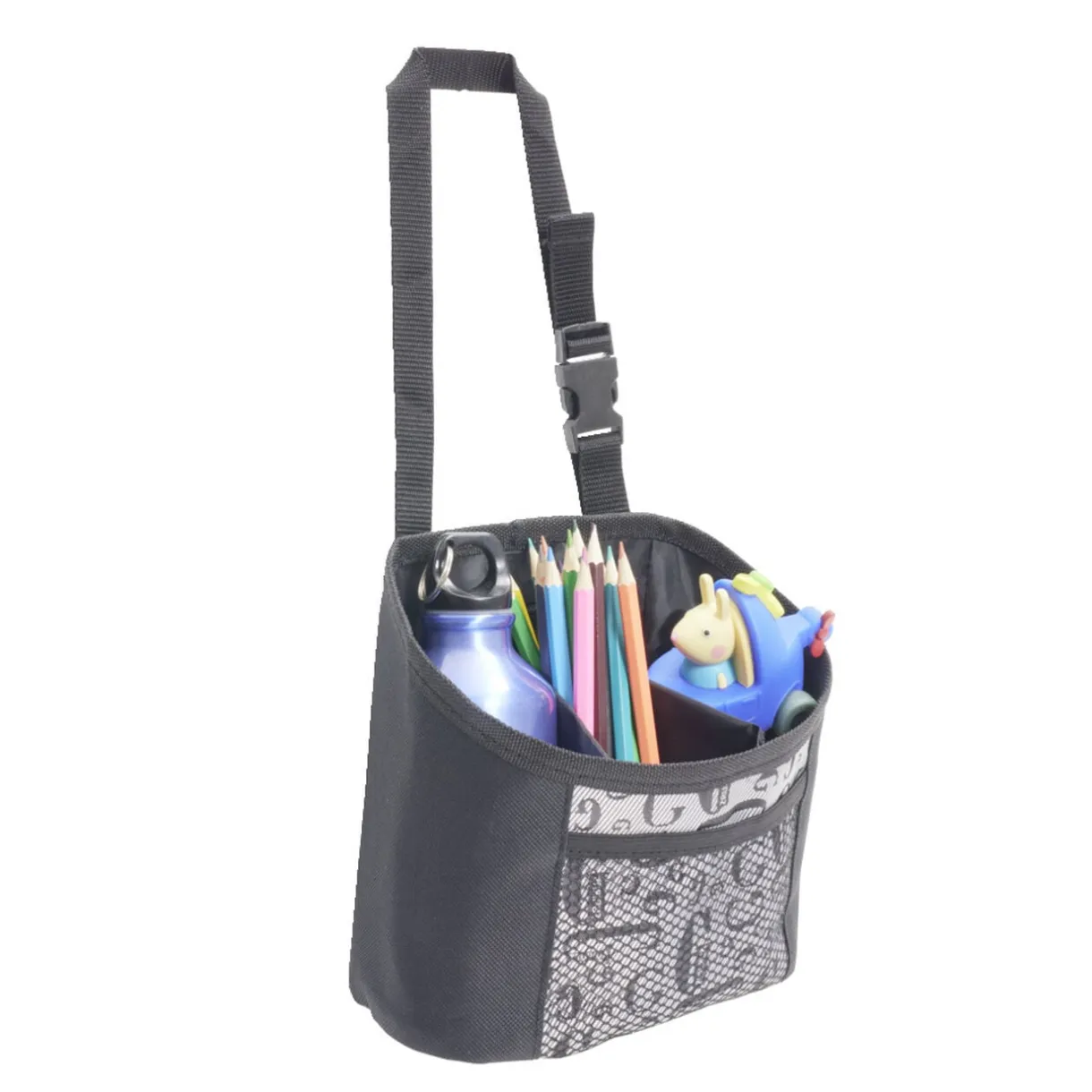 Sac pochette organisateur de voiture noir 18x8xH17cm < Gifi Best