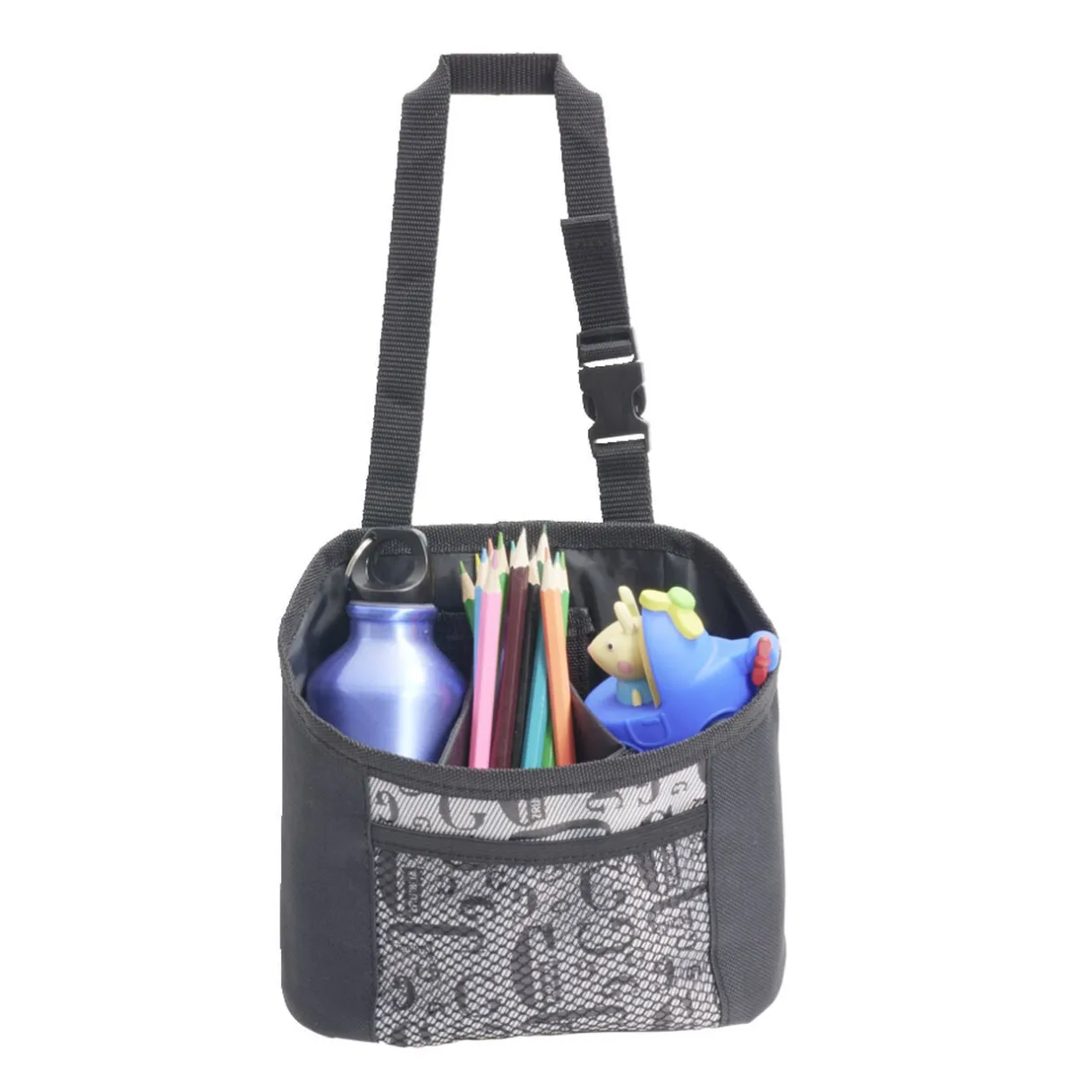 Sac pochette organisateur de voiture noir 18x8xH17cm < Gifi Best