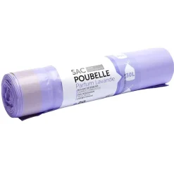 Sac poubelle 30l x20 lavande