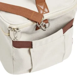 Sac repas isotherme polyester beige et marron 25x20xH20cm < Gifi Discount