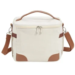 Sac repas isotherme polyester beige et marron 25x20xH20cm < Gifi Discount