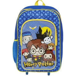 Sac à roulettes enfant Harry Potter bleu et jaune H41cm