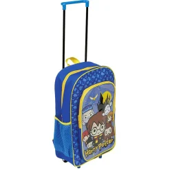 Sac à roulettes enfant Harry Potter bleu et jaune H41cm