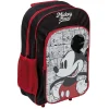 Sac à roulettes enfant Mickey Mouse rouge et noir H41cm