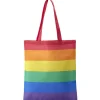 Sac tote bag polycoton 34x39cm imprimé arc-en-ciel < Gifi New