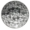 Saladier bas en porcelaine décor intérieur feuille jungle Ø22,5xH8,8cm