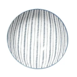 Saladier haut en porcelaine décor intérieur, extérieur uni Ø20xH9,7cm