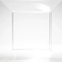 Saladier plastique carré transparent 22x22xH6,2 cm x12 < Gifi Discount
