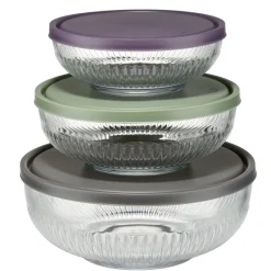 Saladier x3 en verre transparent Ø17/20/23xH10cm < Gifi Best