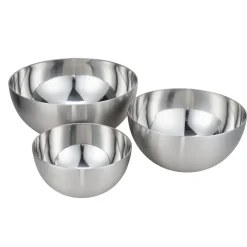 Saladier x3 inox Ø18/23/28,5xH13cm < Gifi Best