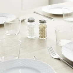 Salière et poivrière de table en verre et inox 50ml < Gifi Outlet