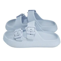 Sandales enfant 2 brides plastique bleu 30/31