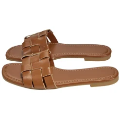 Sandales femme carrées simili marron 37/38 < Gifi Outlet