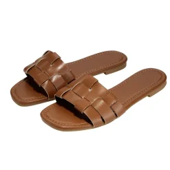 Sandales femme carrées simili marron 37/38 < Gifi Outlet