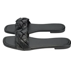Sandales femme tressées simili noir 39/40 < Gifi Sale