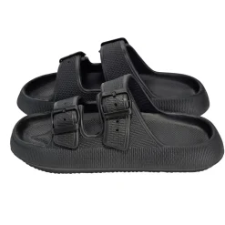 Sandales unisex 2 brides plastique noir 38/39