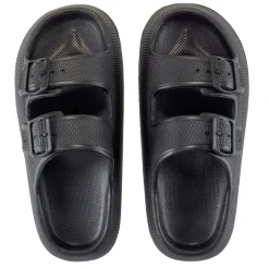 Sandales unisex 2 brides plastique noir 38/39