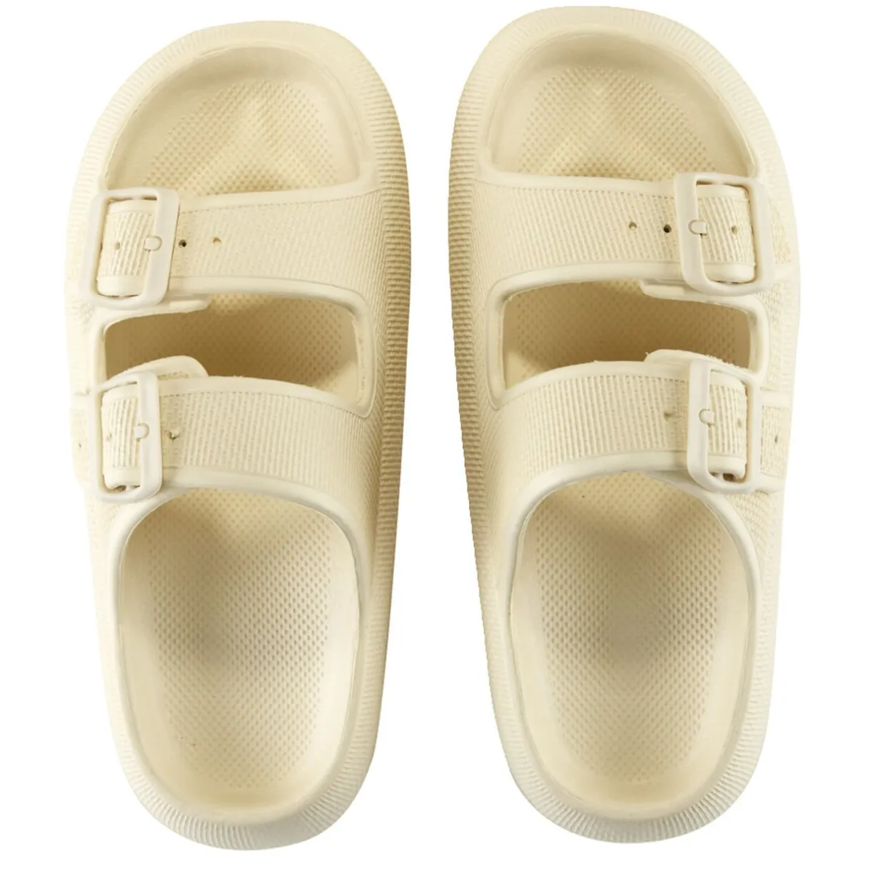 Sandales unisex 2 brides plastique beige T40/41 < Gifi Online