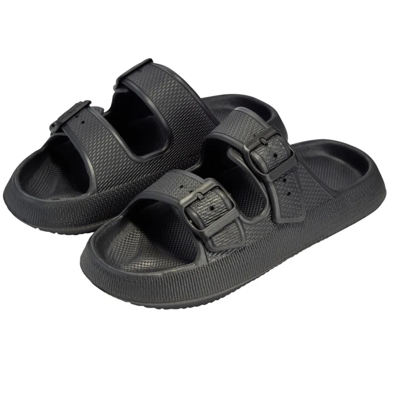 Sandales unisex 2 brides plastique noir 40/41