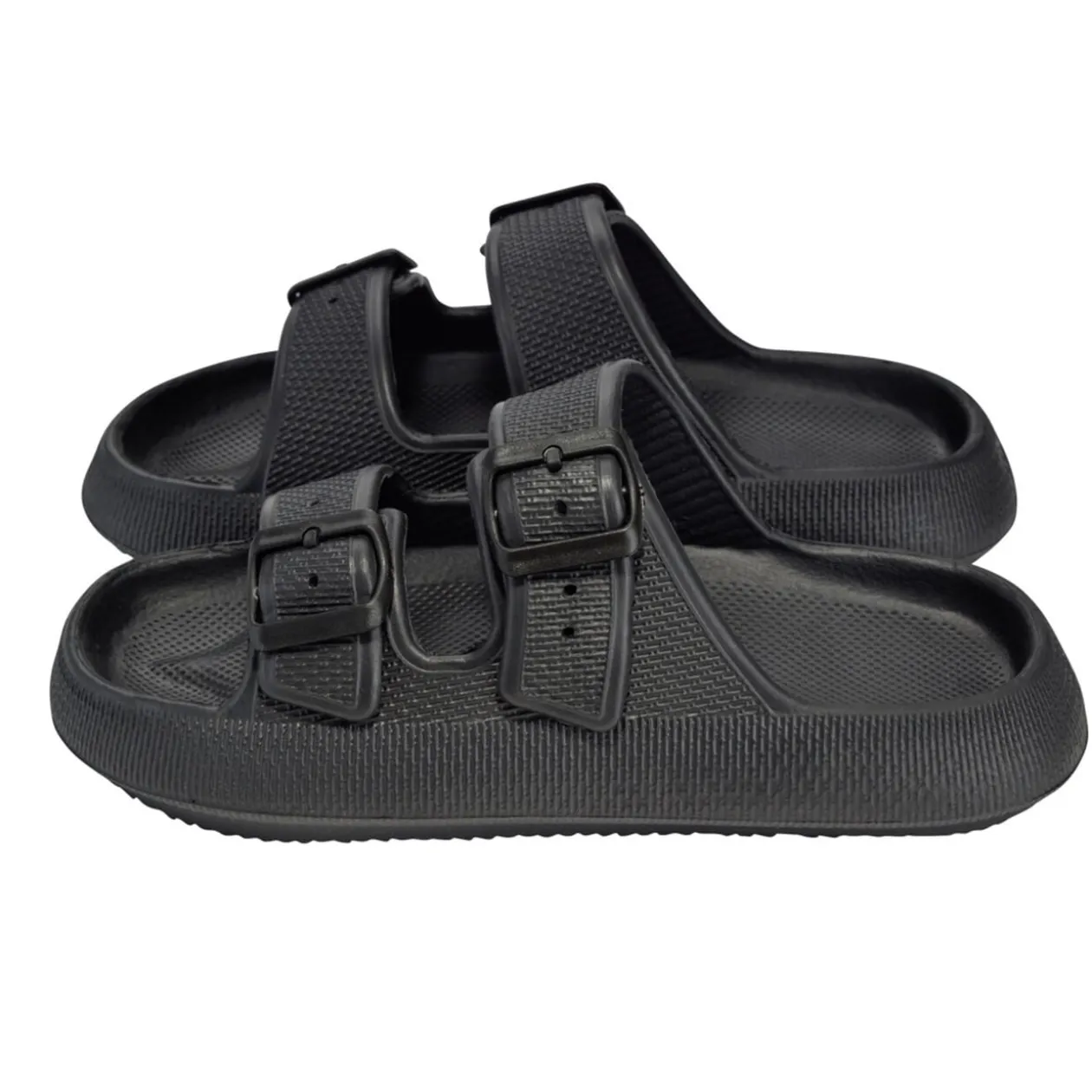 Sandales unisex 2 brides plastique noir 40/41