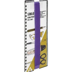 Sangle de rangement stylo pour cahier effet simili violet