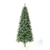 Sapin artificiel effet enneigé pied en bois 698 branches Ø95xH210cm