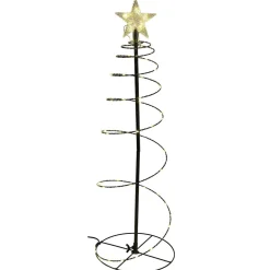 Sapin conique en métal lumineux blanc chaud < Gifi Hot