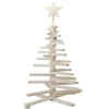 Sapin de Noël en bois amovible gris 48xH71cm < Gifi Online