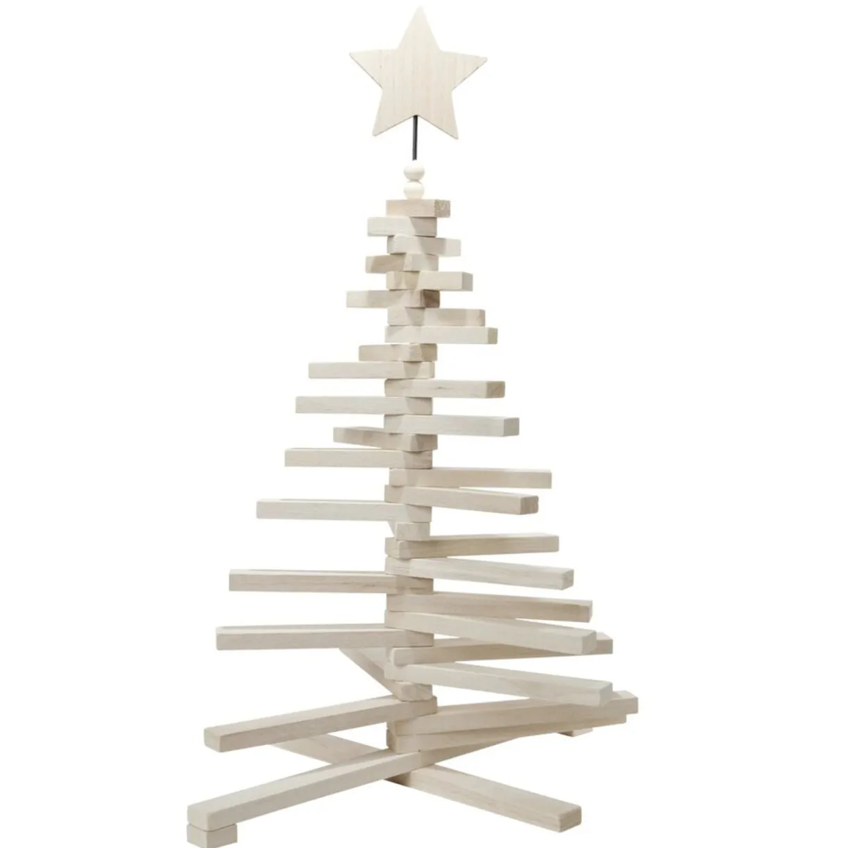 Sapin de Noël en bois amovible gris 48xH71cm < Gifi Online