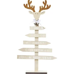 Sapin de Noël en bois à poser direction (2 modèles) < Gifi New