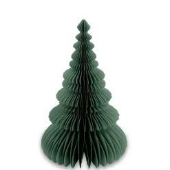 Sapin de Noël à poser ou suspendre en papier Ø40xH64cm (2 modèles)