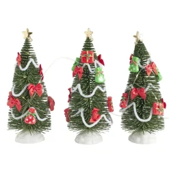 Sapin lumineux décoratif 15LED x3 H18cm < Gifi Discount